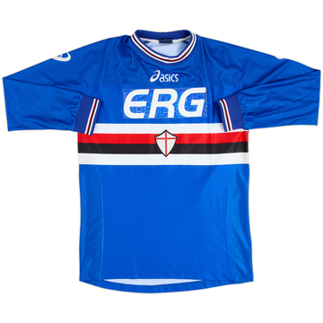 2001-02 Sampdoria Home L/S Shirt - 5/10 - (S)