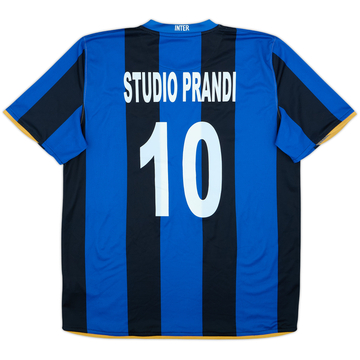 2008-09 Inter Milan Home Shirt Studio Prandi #10 - 6/10 - (L)
