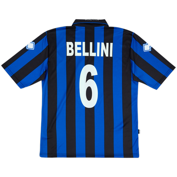 2007-08 Atalanta Home Shirt Bellini #6 - 8/10 - (L)