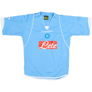 2007-08 Napoli Home Shirt - 5/10 - (11-12 Years)