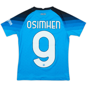 2022-23 Napoli Home Shirt Osimhen #9 - 6/10 - (7-8 Years)