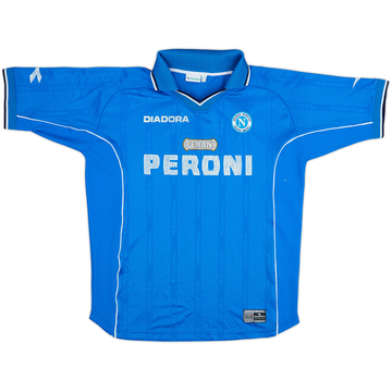 2000-01 Napoli Camiseta Local - 5/10 - (XL)
