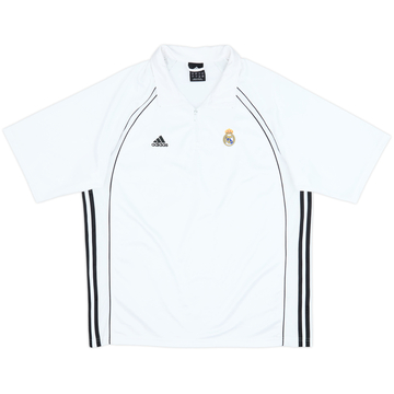 2006-07 Real Madrid adidas 1/4 Zip Polo Shirt - 6/10 - (L)