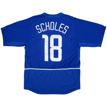 2002-03 Manchester United Third Shirt Scholes #18 - 8/10 - (M)
