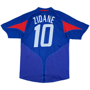 2004-06 France Home Shirt Zidane #10 - 6/10 - (L)