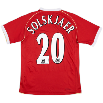 2006-07 Manchester United Home Shirt Solskjaer #20 - 8/10 - (S)
