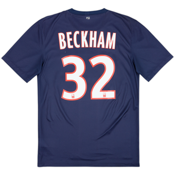 2012-13 Paris Saint-Germain Home Shirt Beckham #32 - 7/10 - (S)