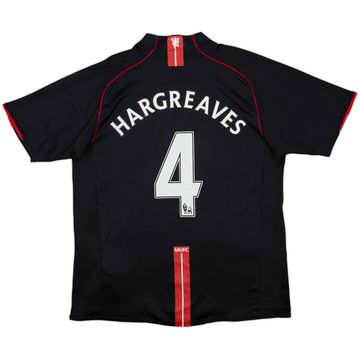 2007-08 Manchester United Away Shirt Hargreaves #4 - 8/10 - (L)