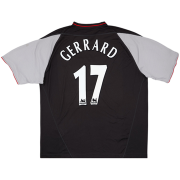2002-04 Liverpool Away Shirt Gerrard #17 - 9/10 - (XXL)