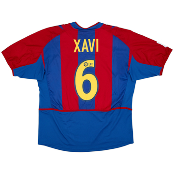 2002-03 Barcelona Home Shirt Xavi #6 - 9/10 - (L)