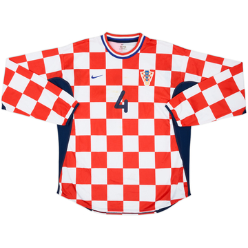2000-02 Croatia Match Issue Home L/S Shirt #4