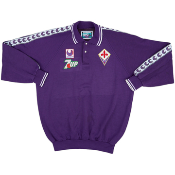 1993-94 Fiorentina Uhlsport Polo L/S Shirt - 7/10 - (XXL)