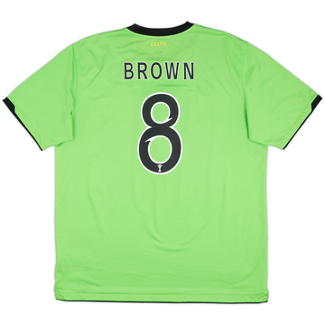 2010-11 Celtic Away Shirt Brown #8 - 8/10 - (XL)