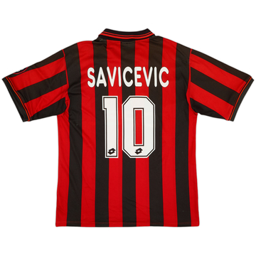 1996-97 AC Milan Home Shirt Savicevic #10 - 7/10 - (L)