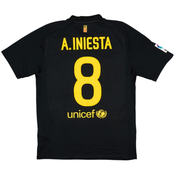 2011-12 Barcelona Away Shirt A.Iniesta #8 - 9/10 - (M)