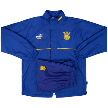1998-00 Ukraine Puma Hooded Rain Jacket Tracksuit - 8/10 - (XL)