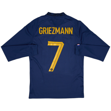 2022-23 France Home L/S Shirt Griezmann #7 - 7/10 - (S)