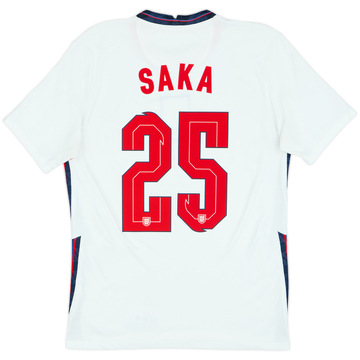 2020-22 England Home Shirt Saka #25 - 7/10 - (S)