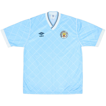 1987-89 Manchester City Home Shirt - 10/10 - (M)
