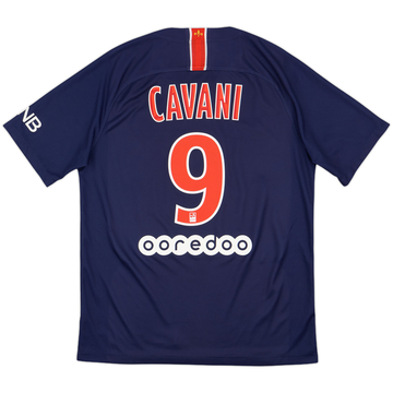 2018-19 Paris Saint-Germain Home Shirt Cavani #9 - 8/10 - (M)