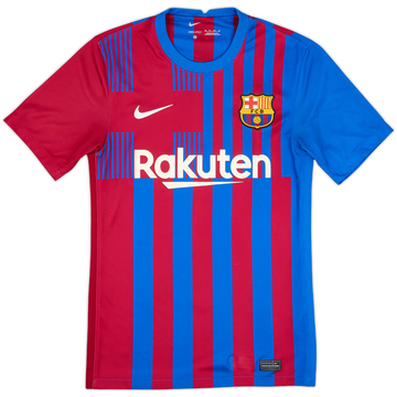 2021-22 Barcelona Home Shirt - 9/10 - (XS)