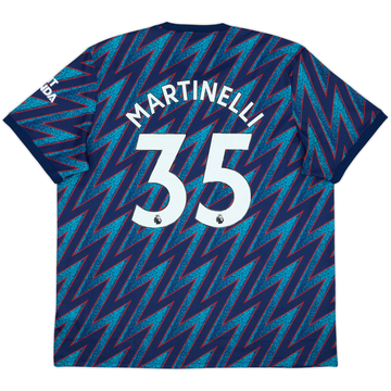 2021-22 Arsenal Third Shirt Martinelli #35 (XXL)