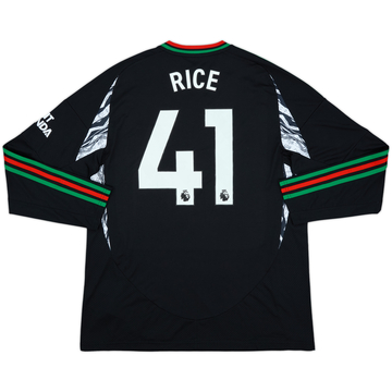 2024-25 Arsenal Away L/S Shirt Rice #41 (XL)