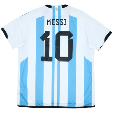 2022-23 Argentina 'vs Croatia' Home Shirt Messi #10 (XXL)