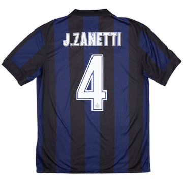 2013-14 Inter Milan Home Shirt J. Zanetti #4 - 7/10 - (M)