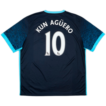 2015-16 Manchester City Away Shirt Kun Aguero #10 - 7/10 - (XXL)