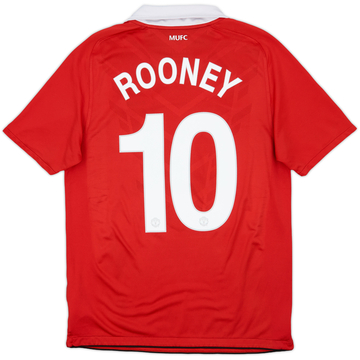 2010-11 Manchester United Home Shirt Rooney #10 - 7/10 - (M)