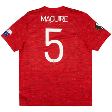 2020-21 Manchester United Europa League Final Home Shirt Maguire #5 - 10/10 - (XL)