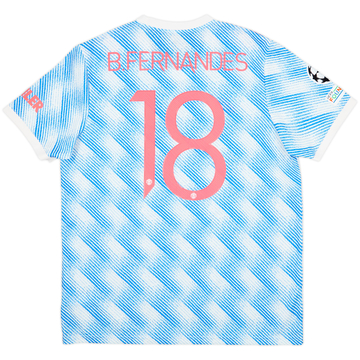 2021-22 Manchester United Away Shirt B.Fernandes #18 - 9/10 - (XL)