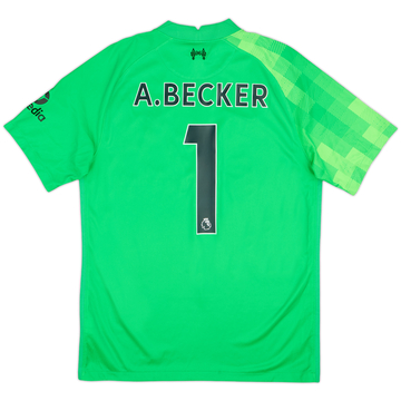2021-22 Liverpool GK Shirt A.Becker #1 - 8/10 - (M)