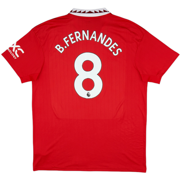 2022-23 Manchester United Home Shirt B.Fernandes #8 - 8/10 - (XL)