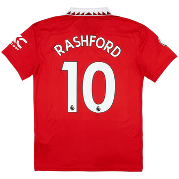2022-23 Manchester United Home Shirt Rashford #10 - 8/10 - (S)