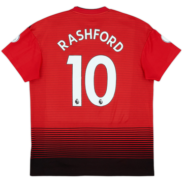 2018-19 Manchester United Home Shirt Rashford #10 - 8/10 - (L)