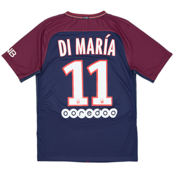 2017-18 Paris Saint-Germain Home Shirt DiMaria #11 - 8/10 - (S)