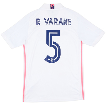 2020-21 Real Madrid Home Shirt R Varane #5 - 6/10 - (S)