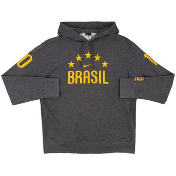 2010-11 Brazil Nike Hooded Sweat Top - 7/10 - (L)
