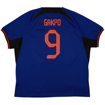 2022-23 Netherlands Away Shirt Gakpo #9 - 10/10 - (XXL)