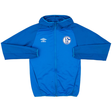 2020-21 Schalke Umbro Hooded Track Jacket - 5/10 - (S)