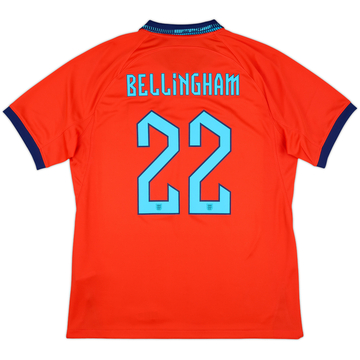2022-23 England Away Shirt Bellingham #22 - 10/10 - (L)