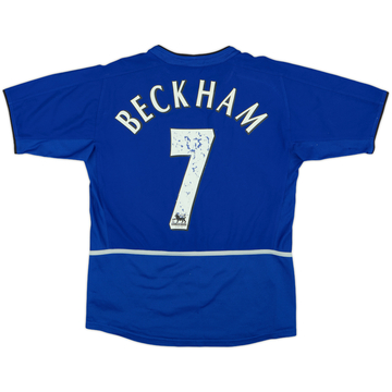2002-03 Manchester United Third Shirt Beckham #7 - 5/10 - (L.Boys)