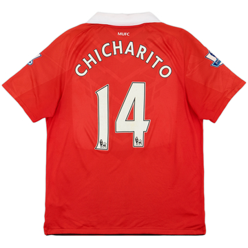 2010-11 Manchester United Home Shirt Chicharito #14 - 7/10 - (L)