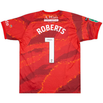 2025-26 Mansfield Match Issue Carabao Cup GK Shirt Roberts #1