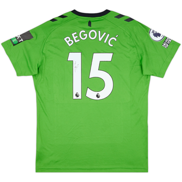 2022-23 Everton Match Issue Signed GK Shirt Begovic #15