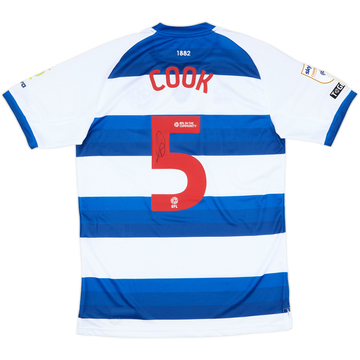 2024-25 QPR Match Issue Signed Home Shirt Cook #5
