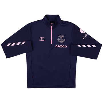 2022-23 Everton Hummel 1/4 Zip Drill Top - 9/10 - (M.Boys)