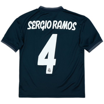 2018-19 Real Madrid Away Shirt Sergio Ramos #4 - 8/10 - (M.Boys)